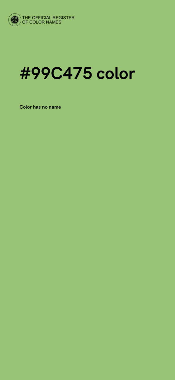#99C475 color image