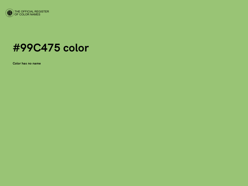 #99C475 color image