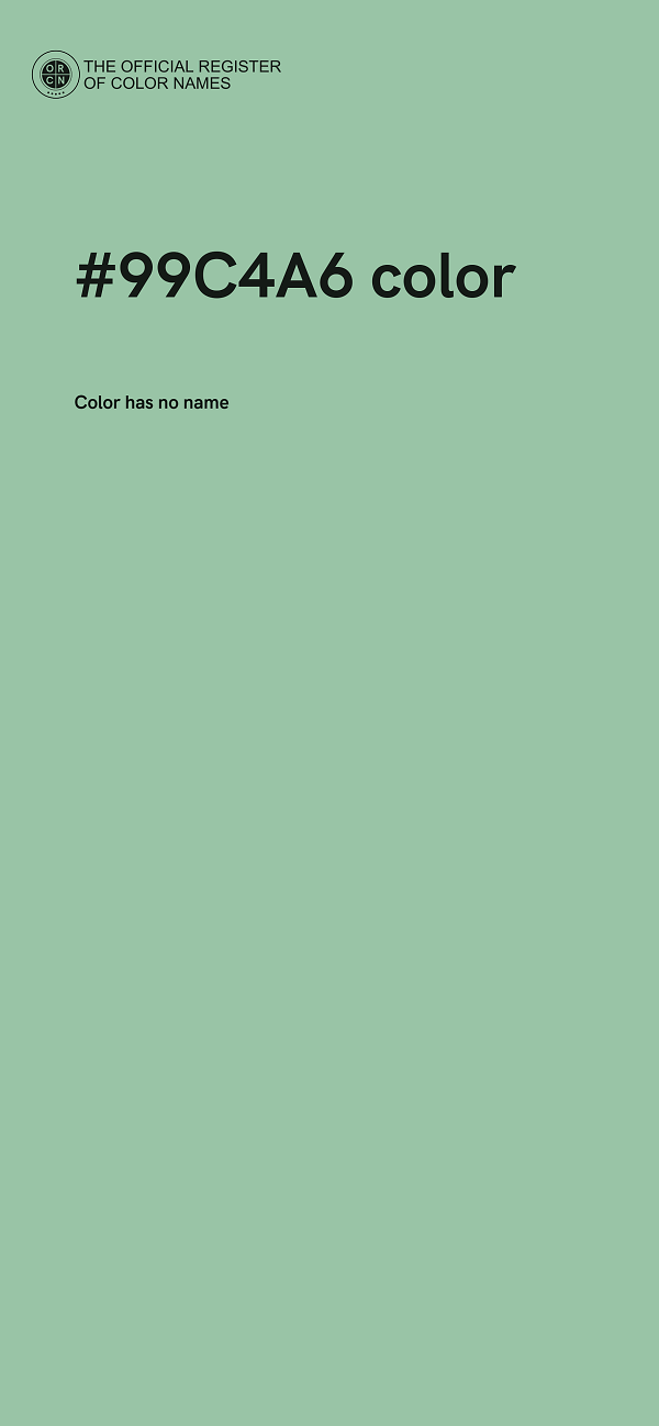 #99C4A6 color image