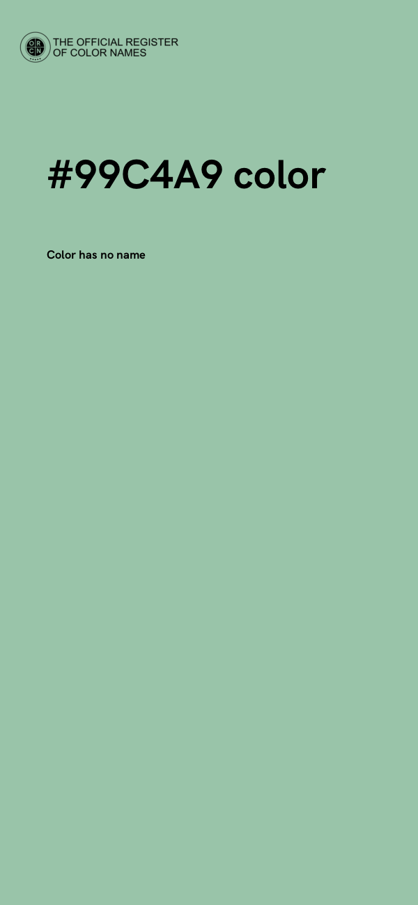 #99C4A9 color image
