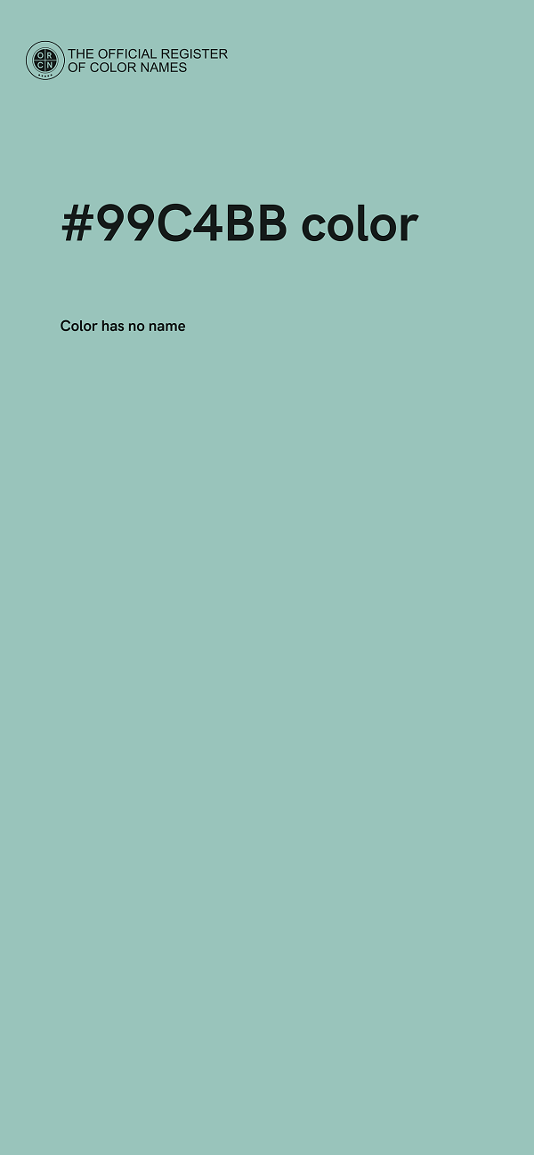 #99C4BB color image
