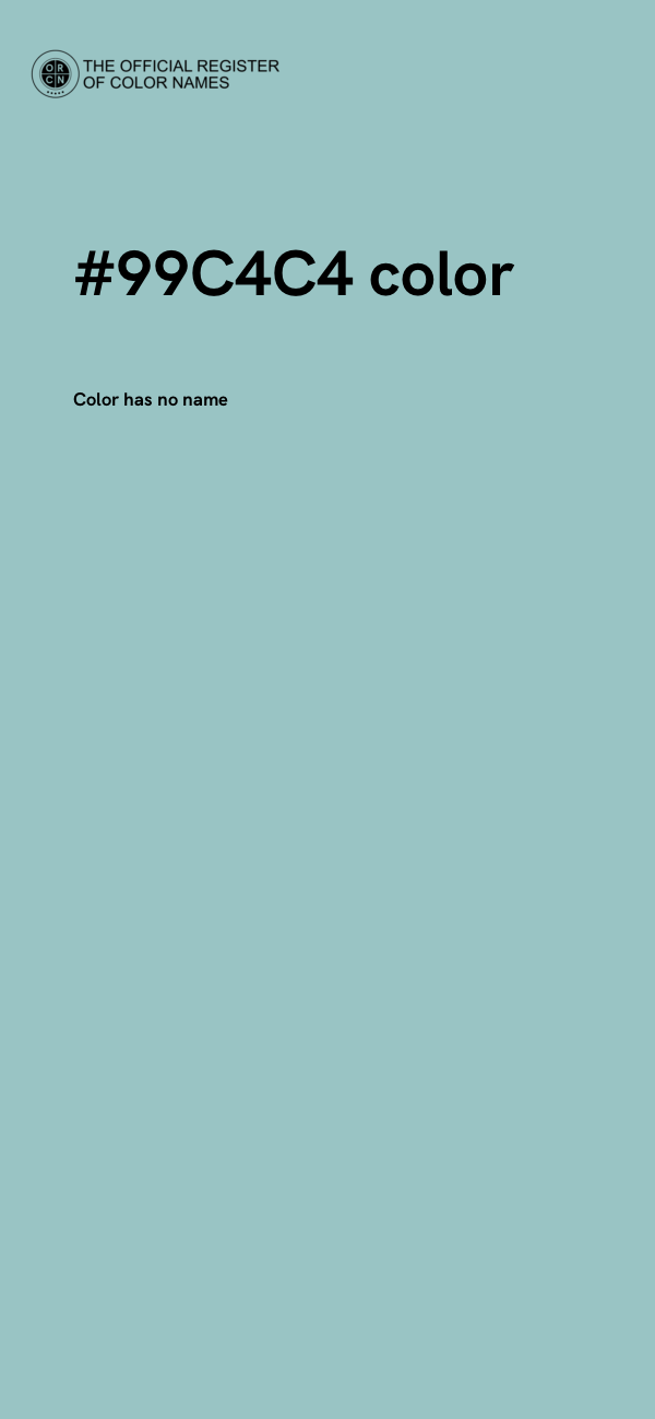 #99C4C4 color image