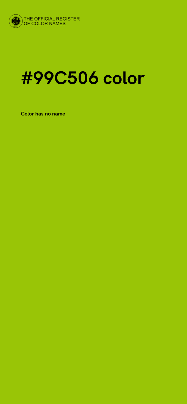 #99C506 color image