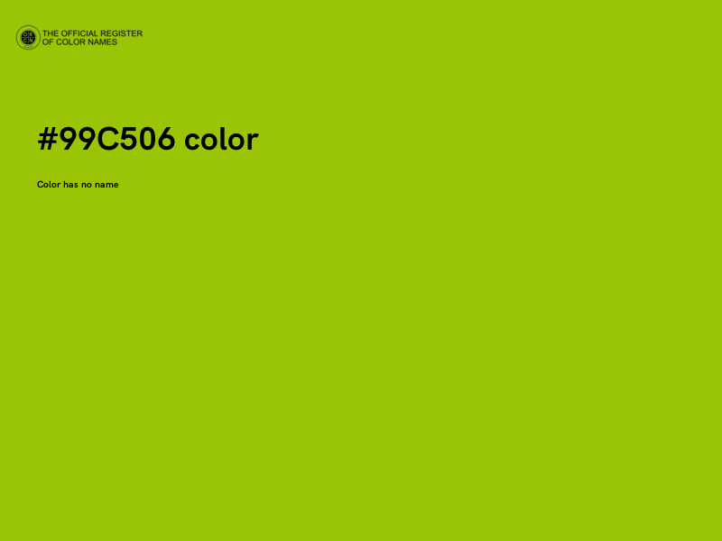 #99C506 color image