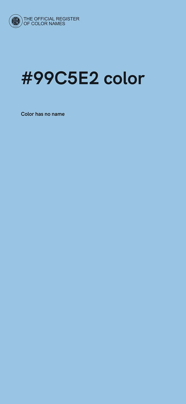 #99C5E2 color image