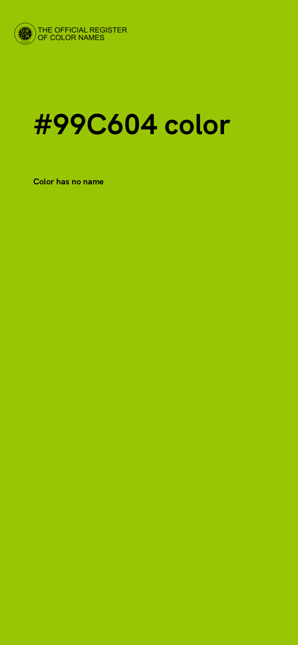#99C604 color image