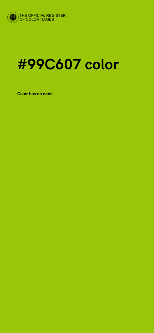 #99C607 color image