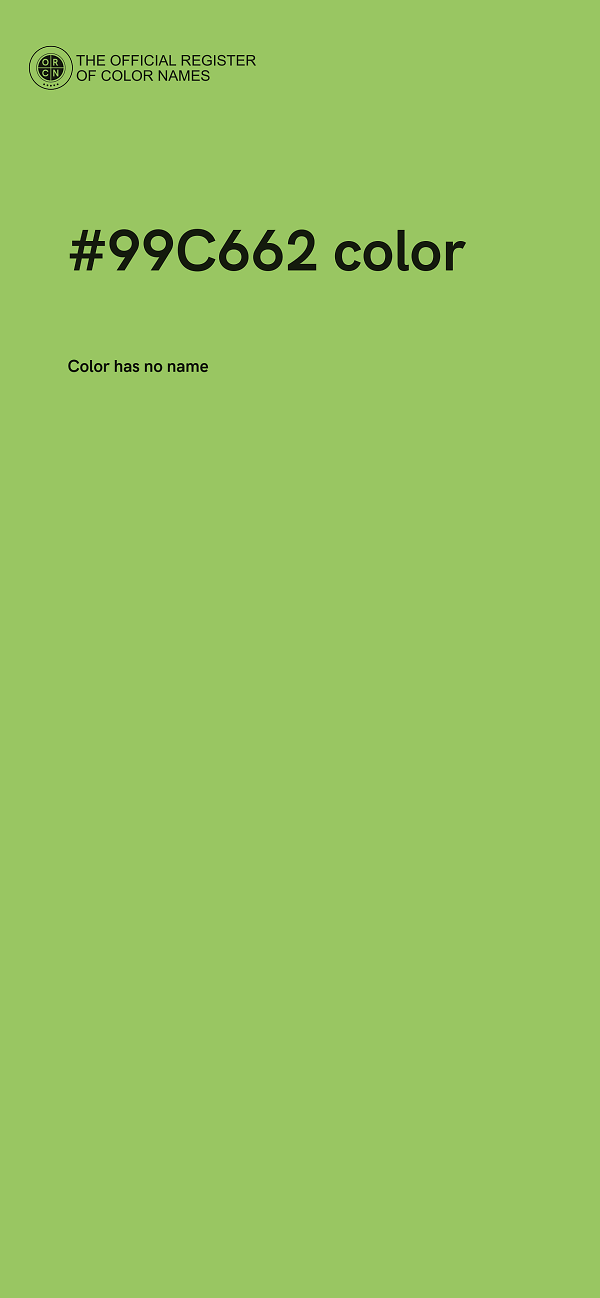 #99C662 color image