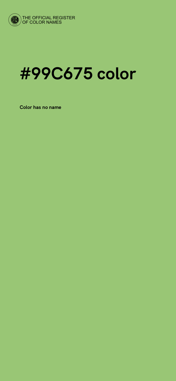 #99C675 color image