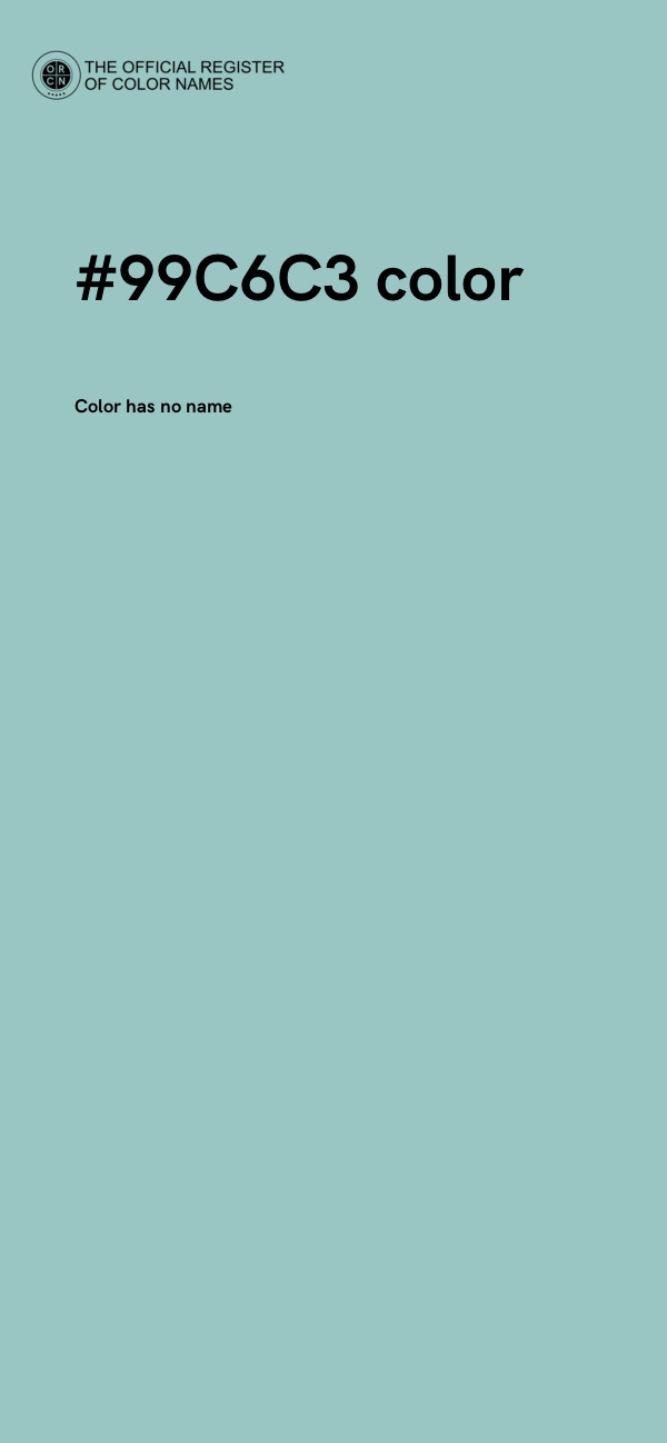 #99C6C3 color image