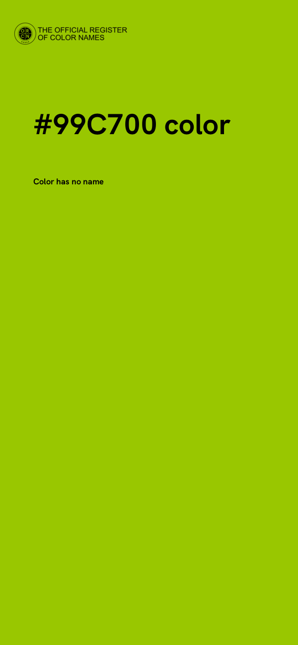 #99C700 color image