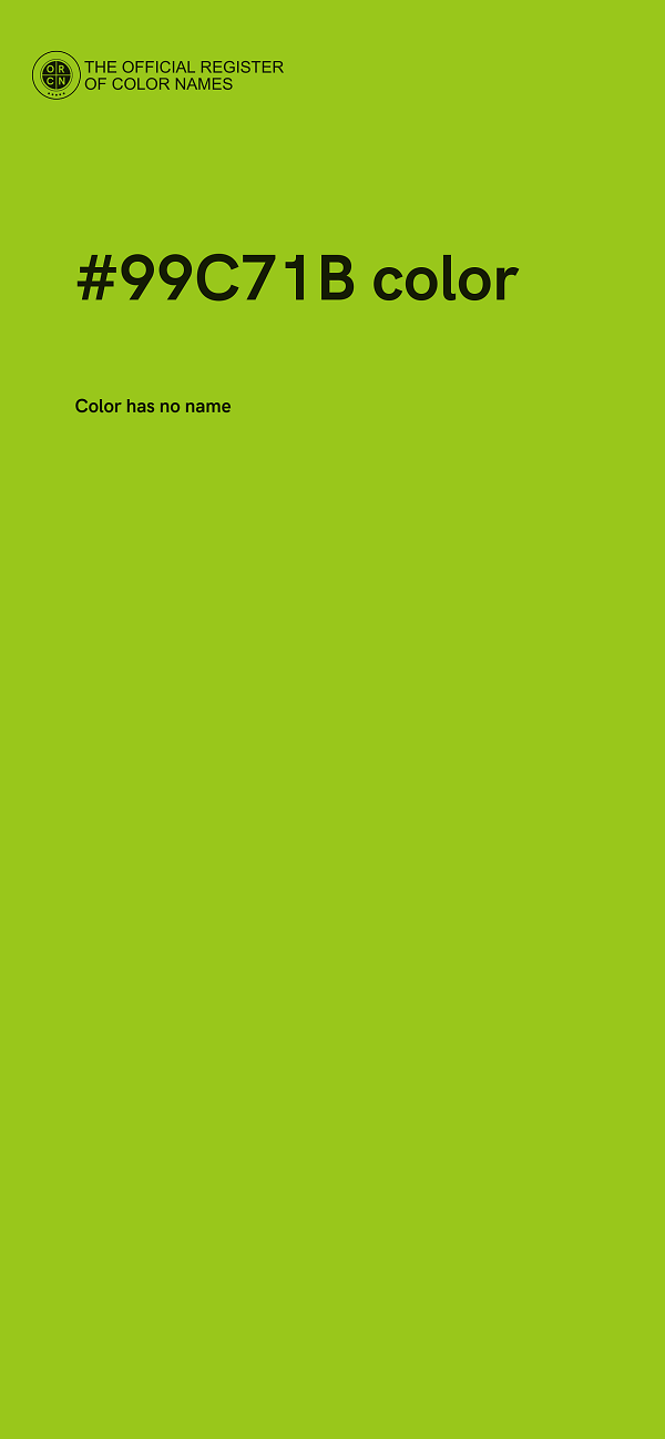 #99C71B color image