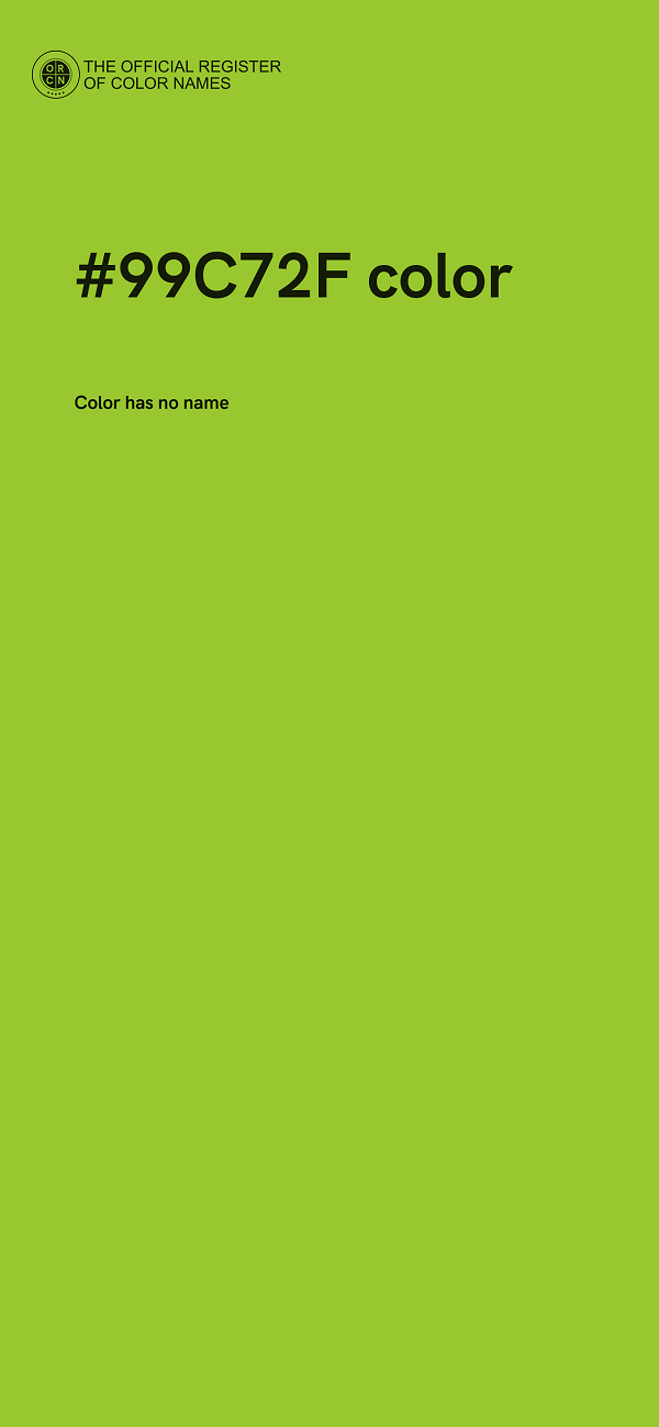 #99C72F color image