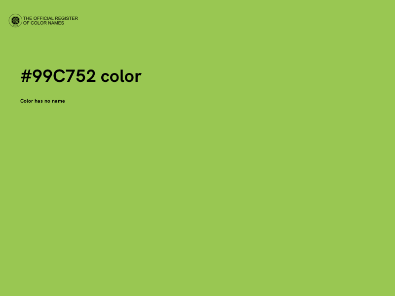 #99C752 color image