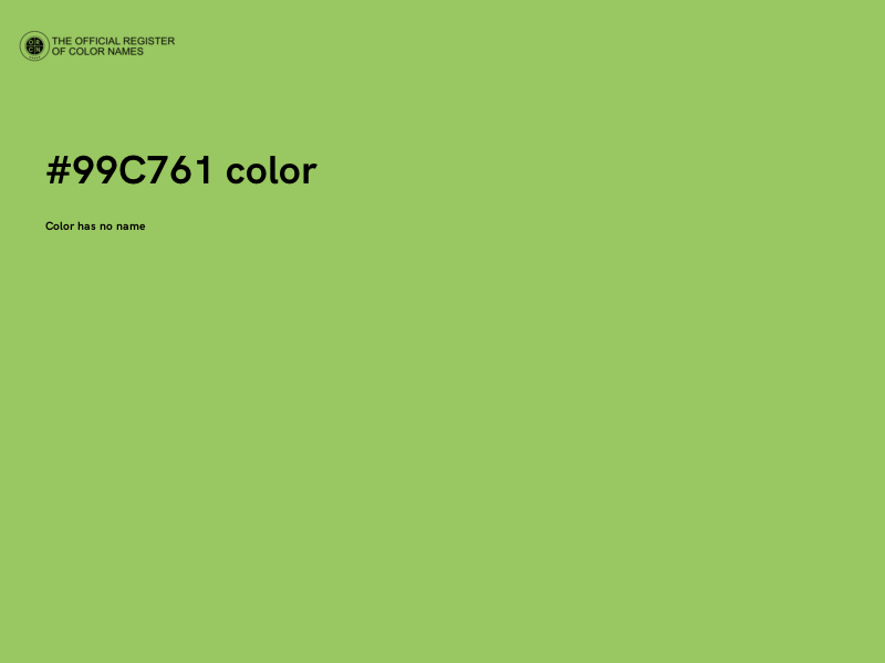 #99C761 color image