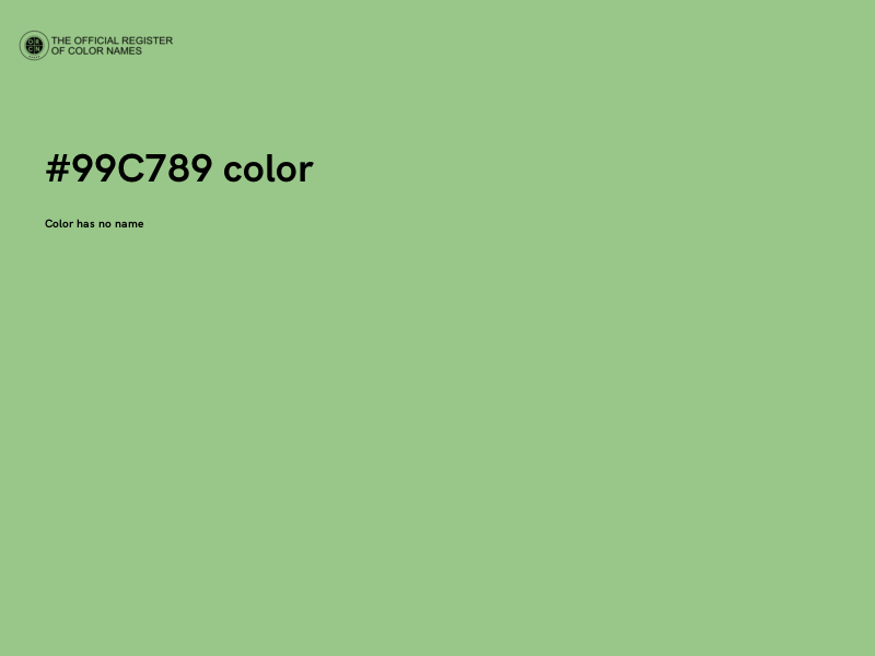 #99C789 color image
