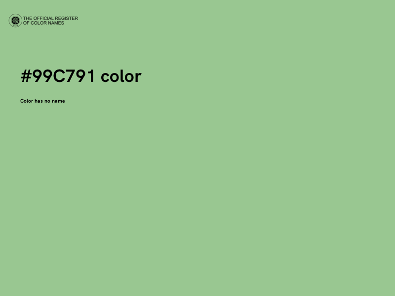 #99C791 color image