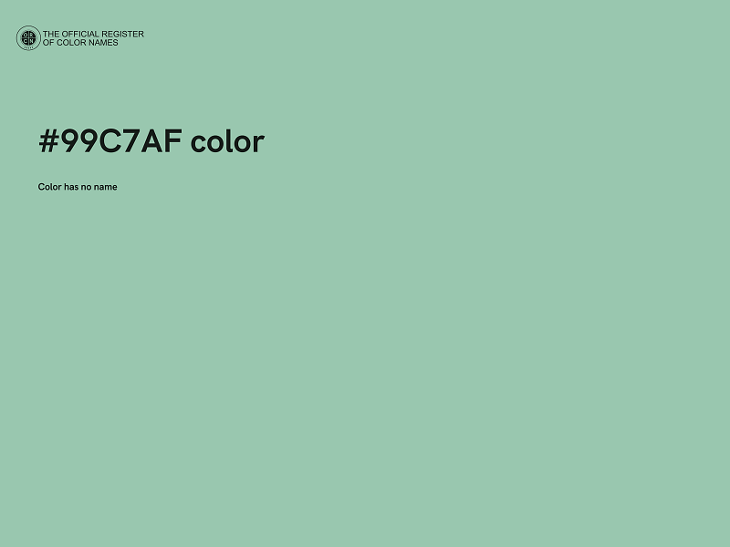 #99C7AF color image