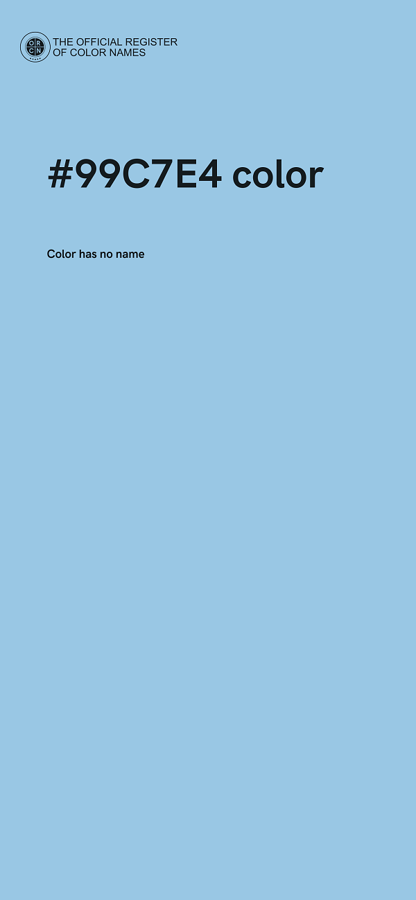 #99C7E4 color image