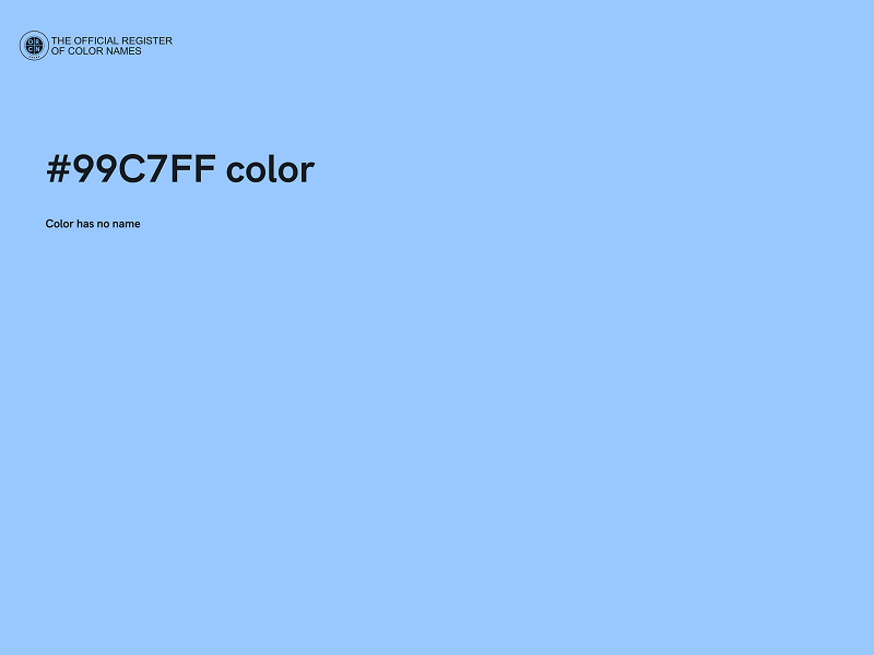 #99C7FF color image