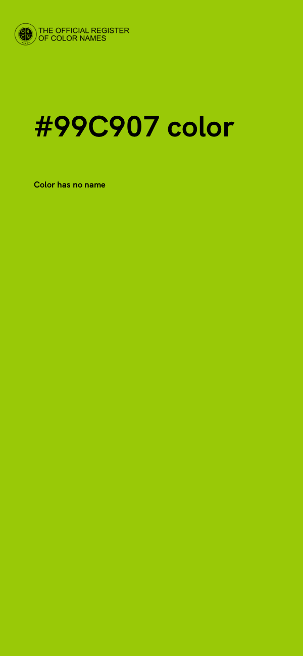 #99C907 color image