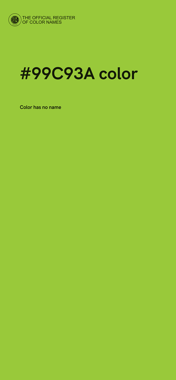 #99C93A color image
