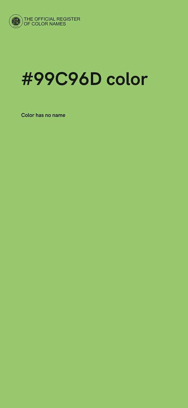 #99C96D color image