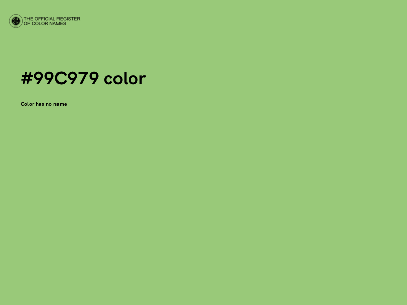 #99C979 color image