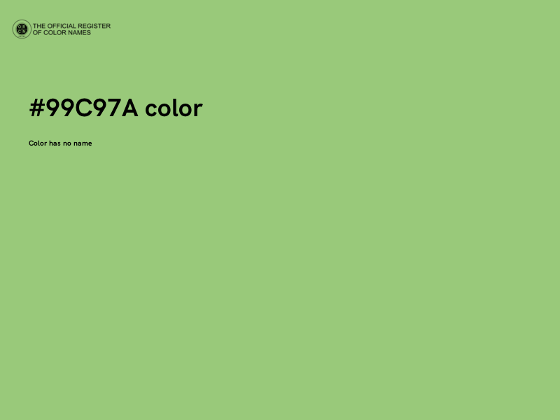 #99C97A color image