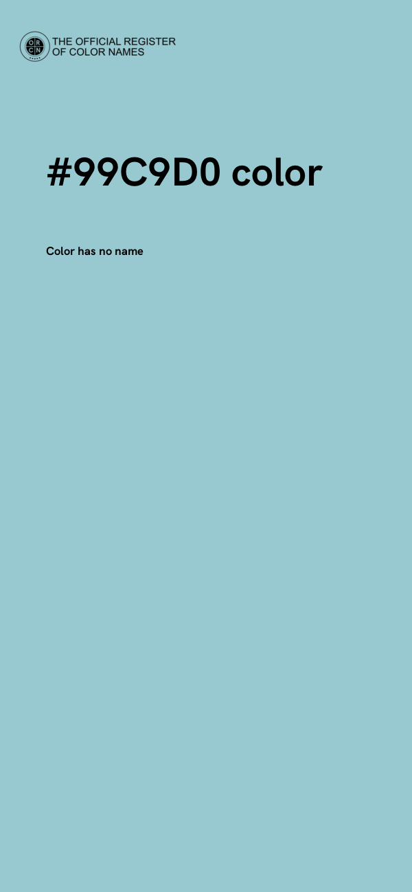 #99C9D0 color image