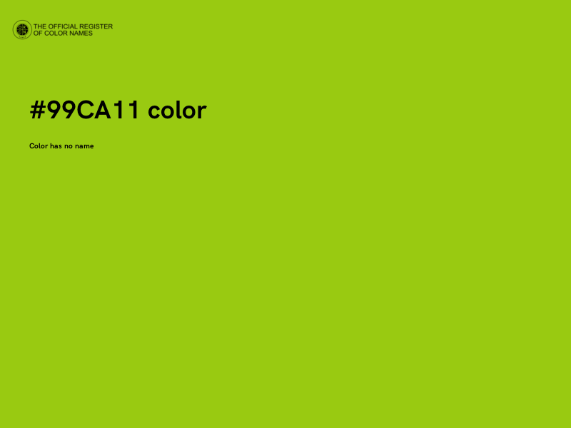 #99CA11 color image