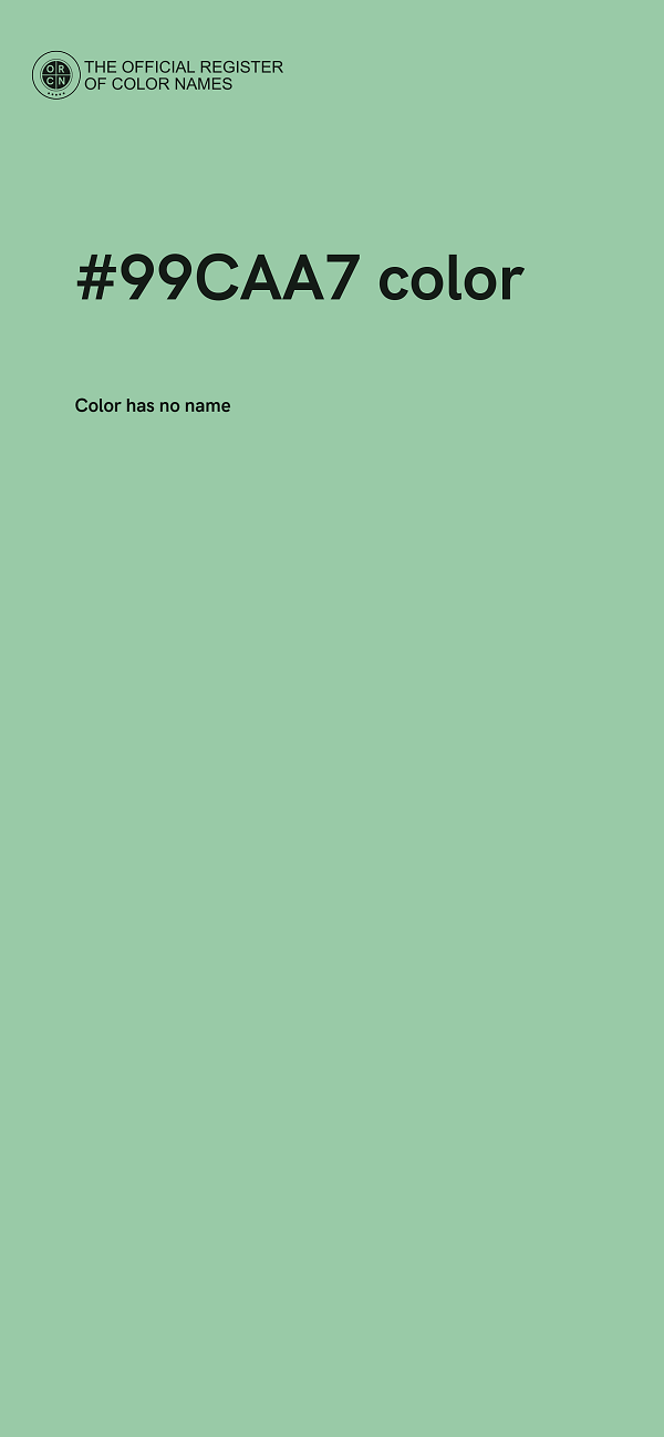 #99CAA7 color image