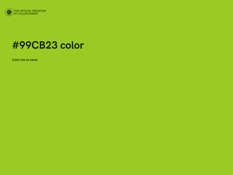#99CB23 color image