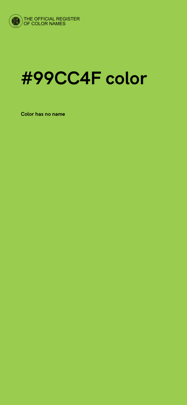 #99CC4F color image