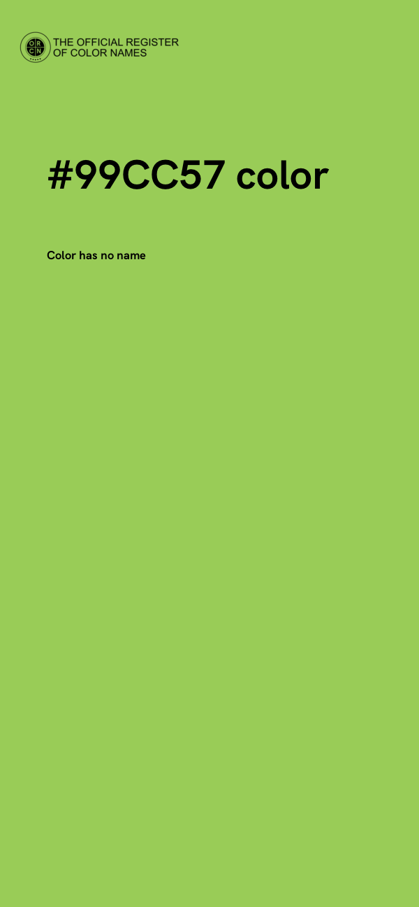 #99CC57 color image