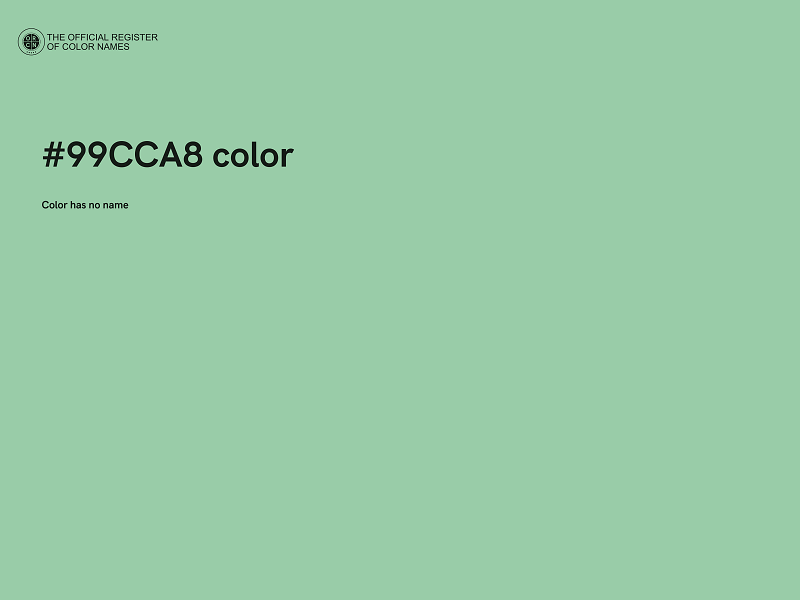 #99CCA8 color image