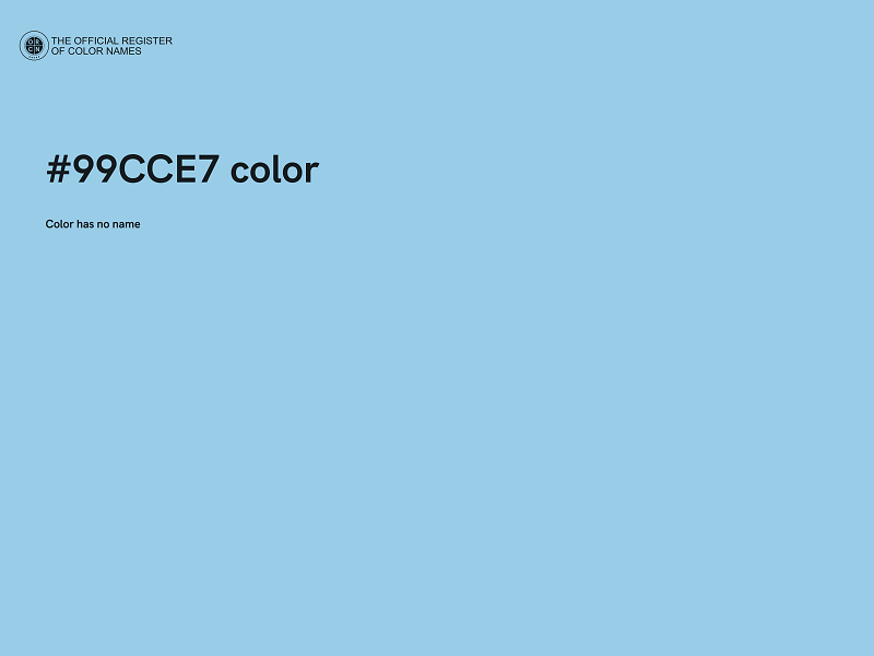#99CCE7 color image