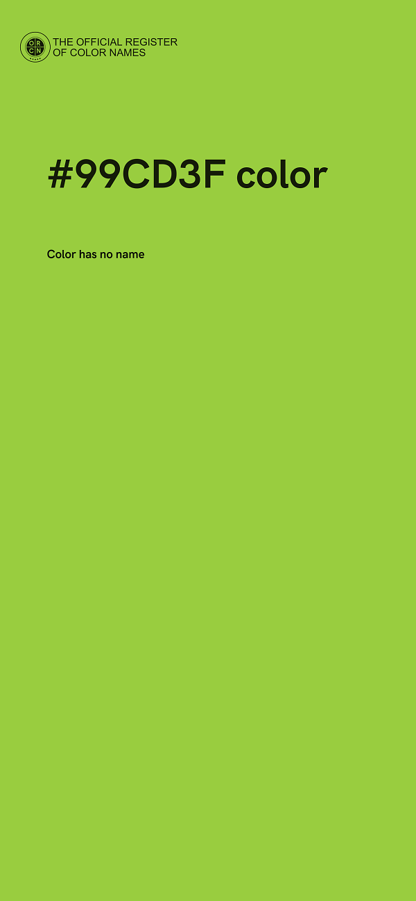 #99CD3F color image