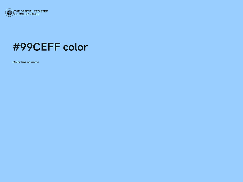 #99CEFF color image