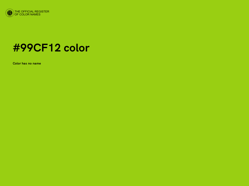 #99CF12 color image