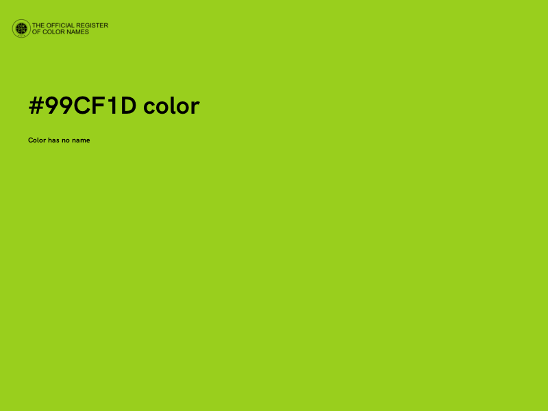 #99CF1D color image