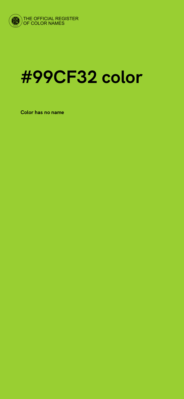 #99CF32 color image