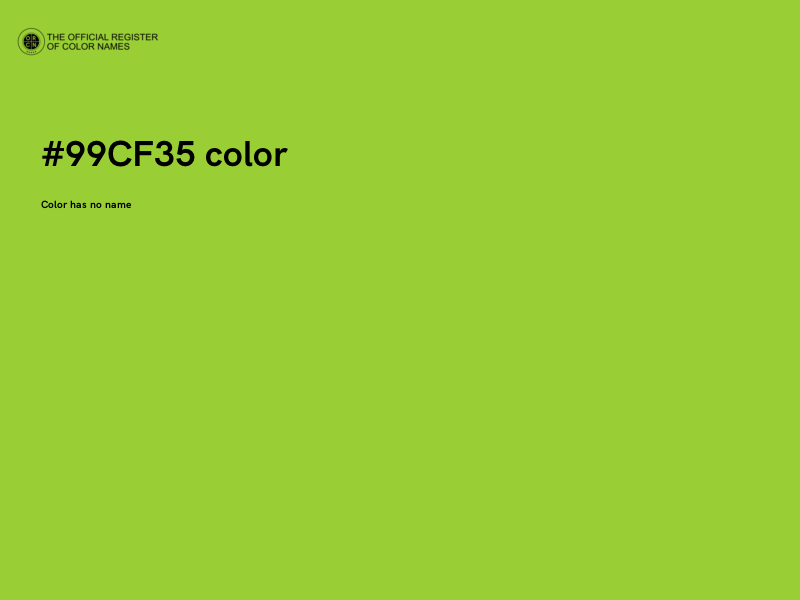 #99CF35 color image