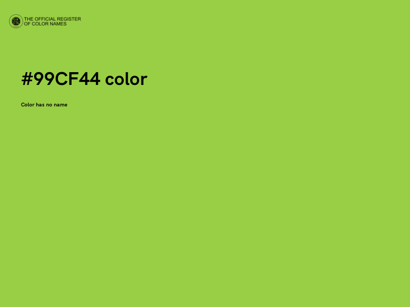 #99CF44 color image