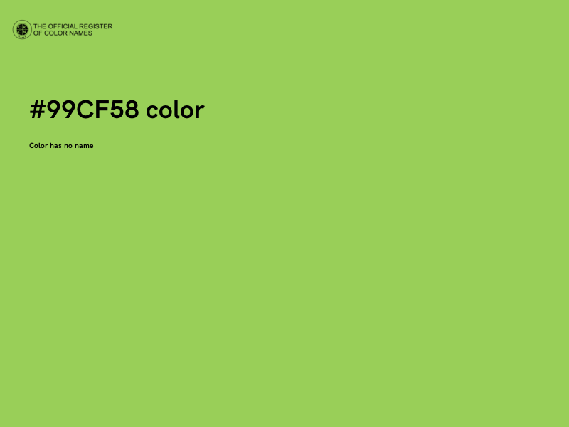 #99CF58 color image