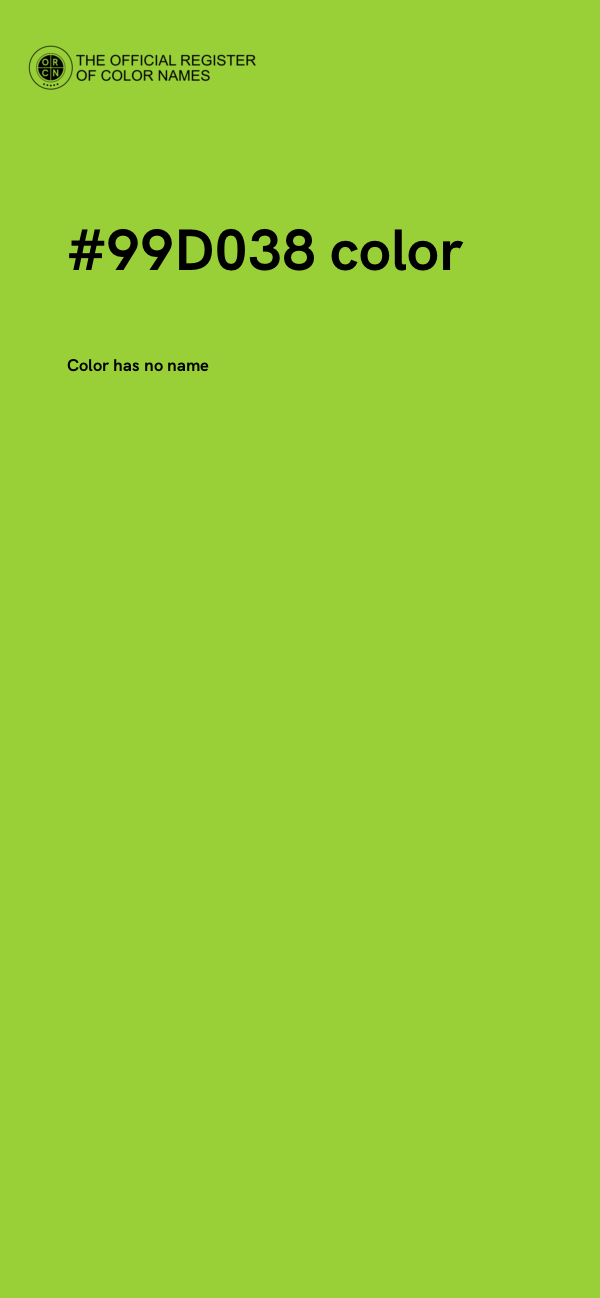 #99D038 color image