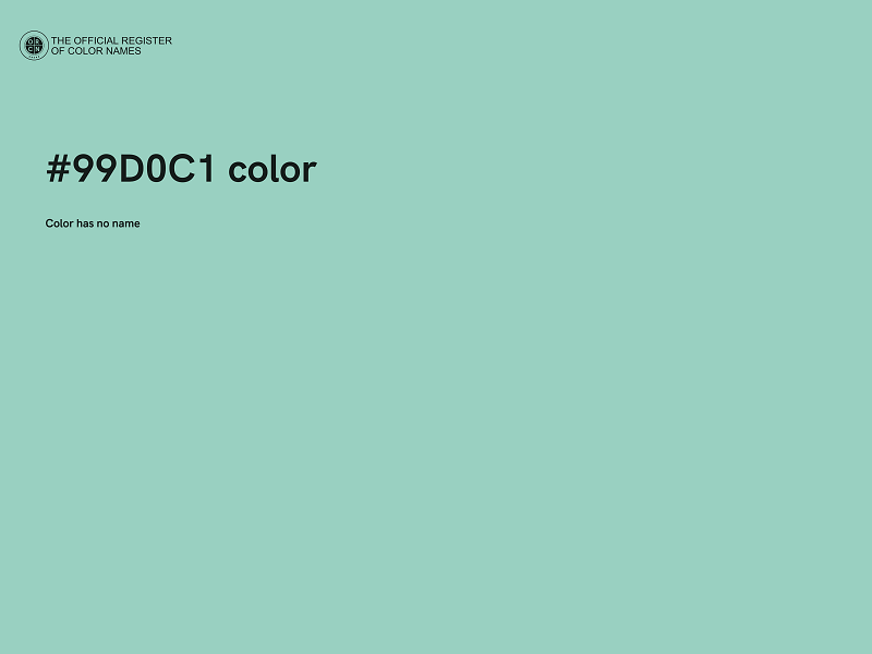 #99D0C1 color image
