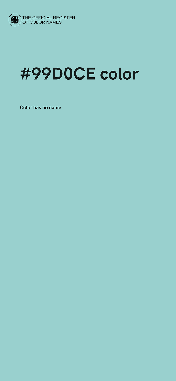 #99D0CE color image