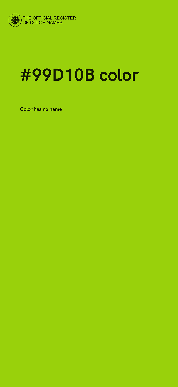 #99D10B color image
