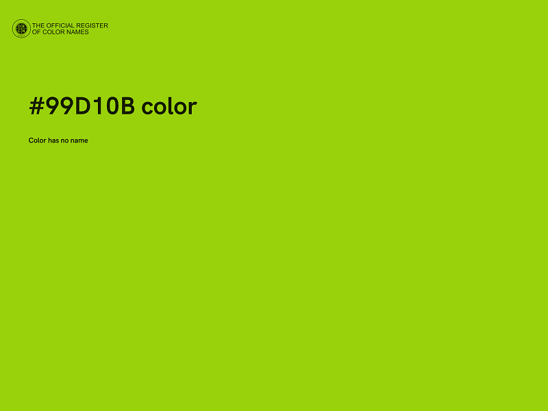 #99D10B color image